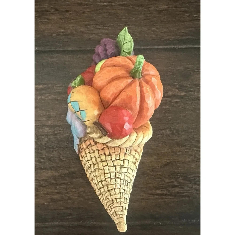 Jim Shore Pint Sized Harvest Blessings Cornucopia 2014‎